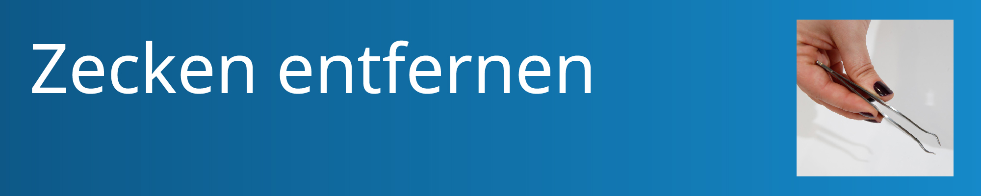 Zecken entfernen