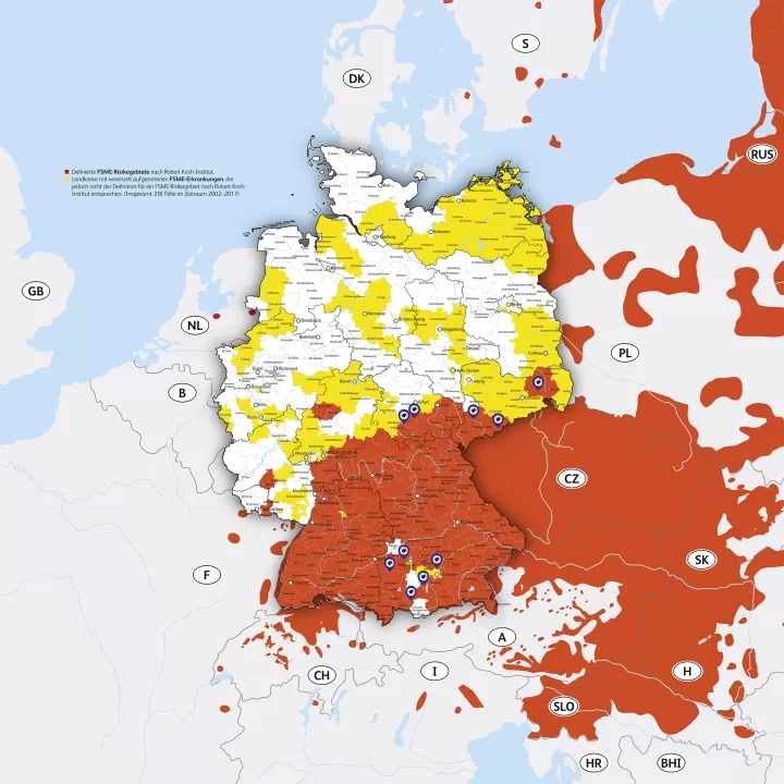 FSME Risikogebiete Deutschland